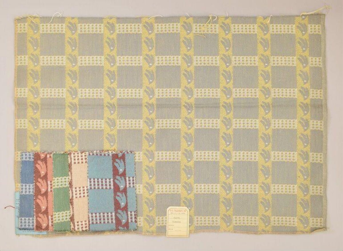 Vintage Woven Textile Pattern Sample