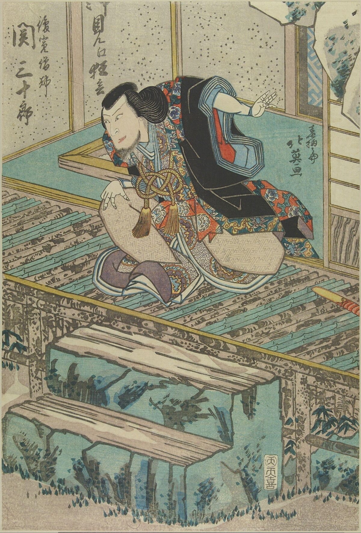 Japanese Ukiyo-e Kabuki Actor Portrait