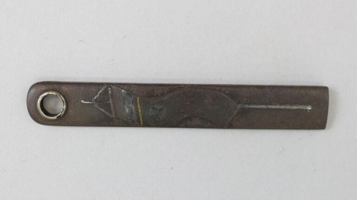 Old Engraved Iron Bookmark