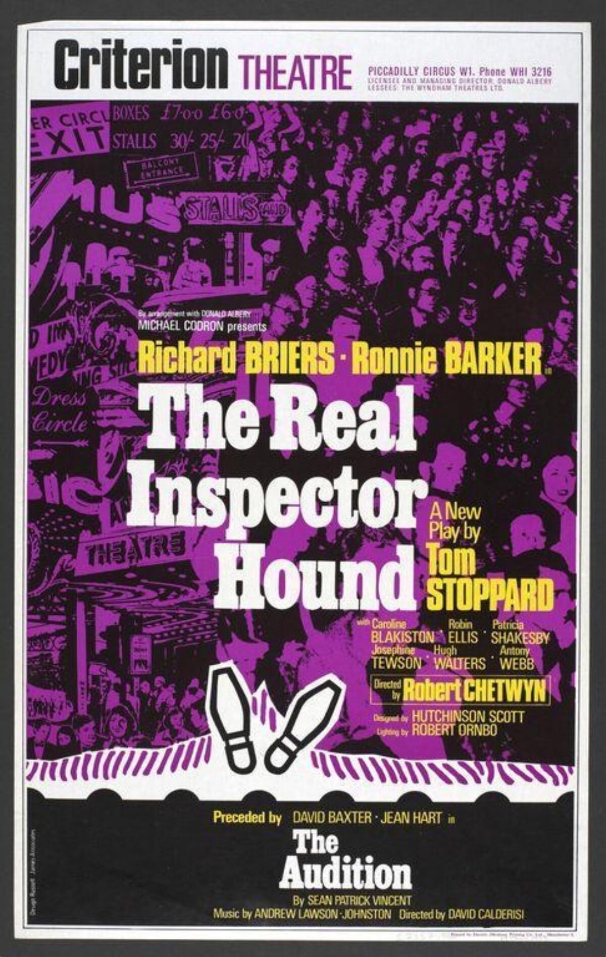 The Real Inspector Hound Theatre Poster