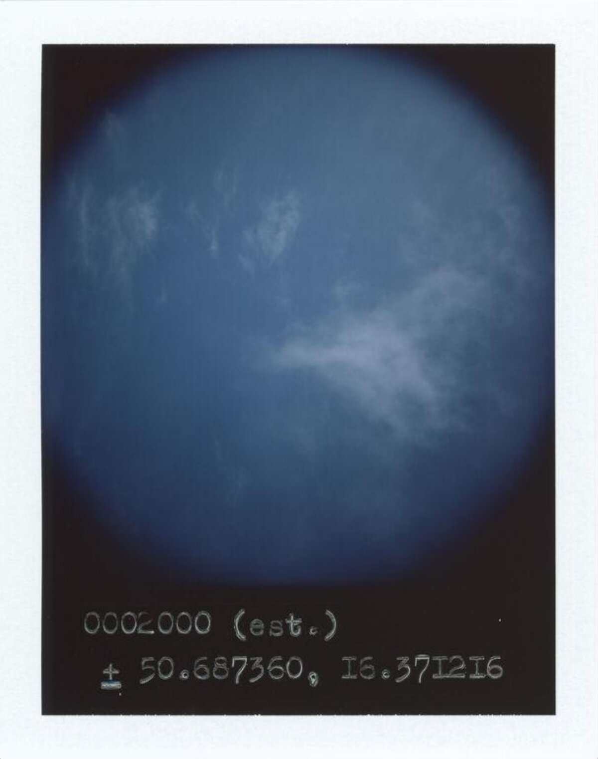 Polaroid Style Blue Sky View