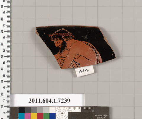 Ancient Greek Painted Pottery Fragment