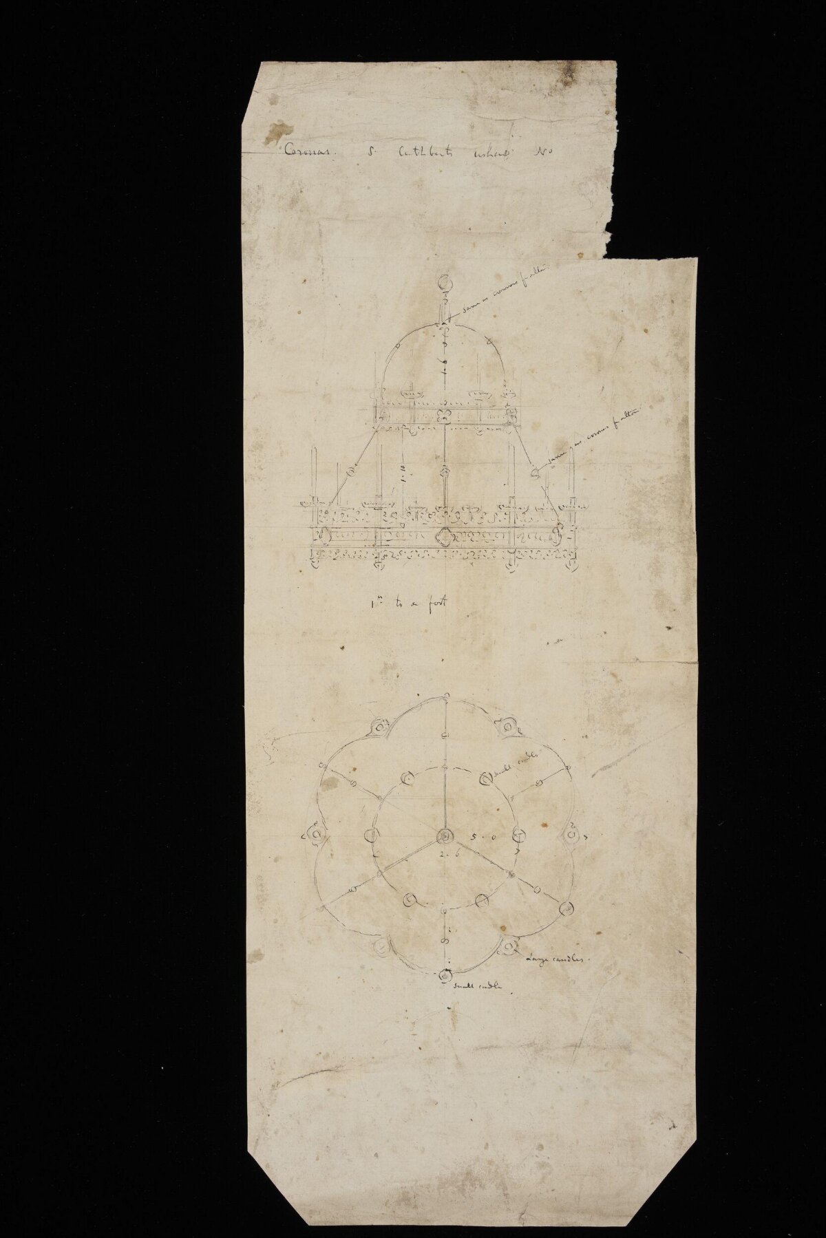 Hand-Drawn Architectural Dome Sketch