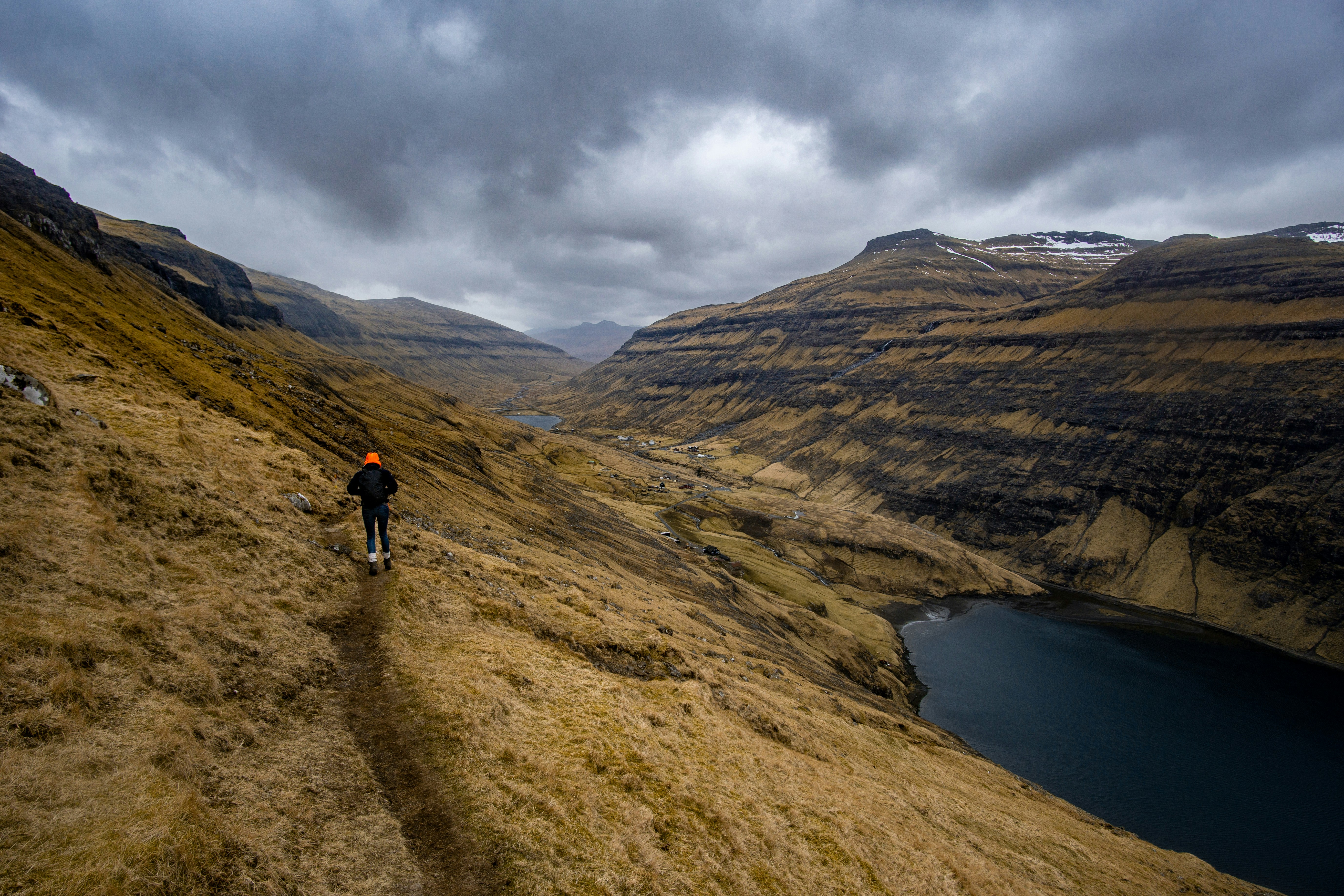 Hiker on Mountain Valley Hiking Trail