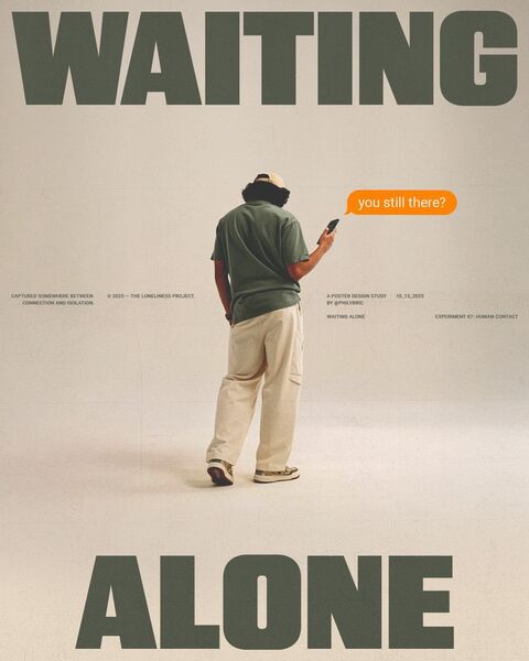 Waiting Alone Concept Poster