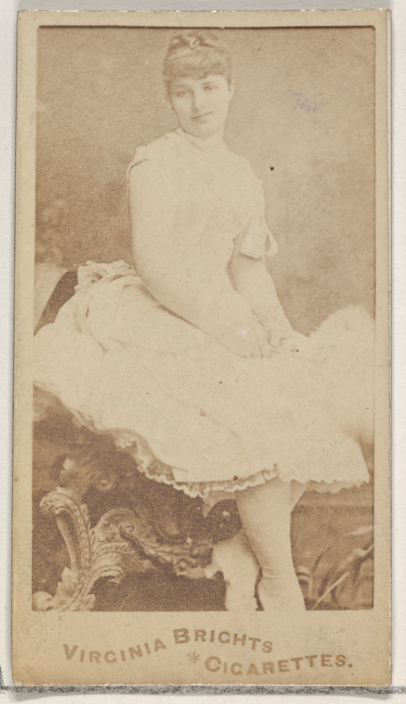 Portrait of Woman on Virginia Brights Cigarette Card