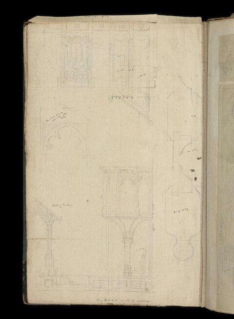 Gothic Architectural Pencil Sketches