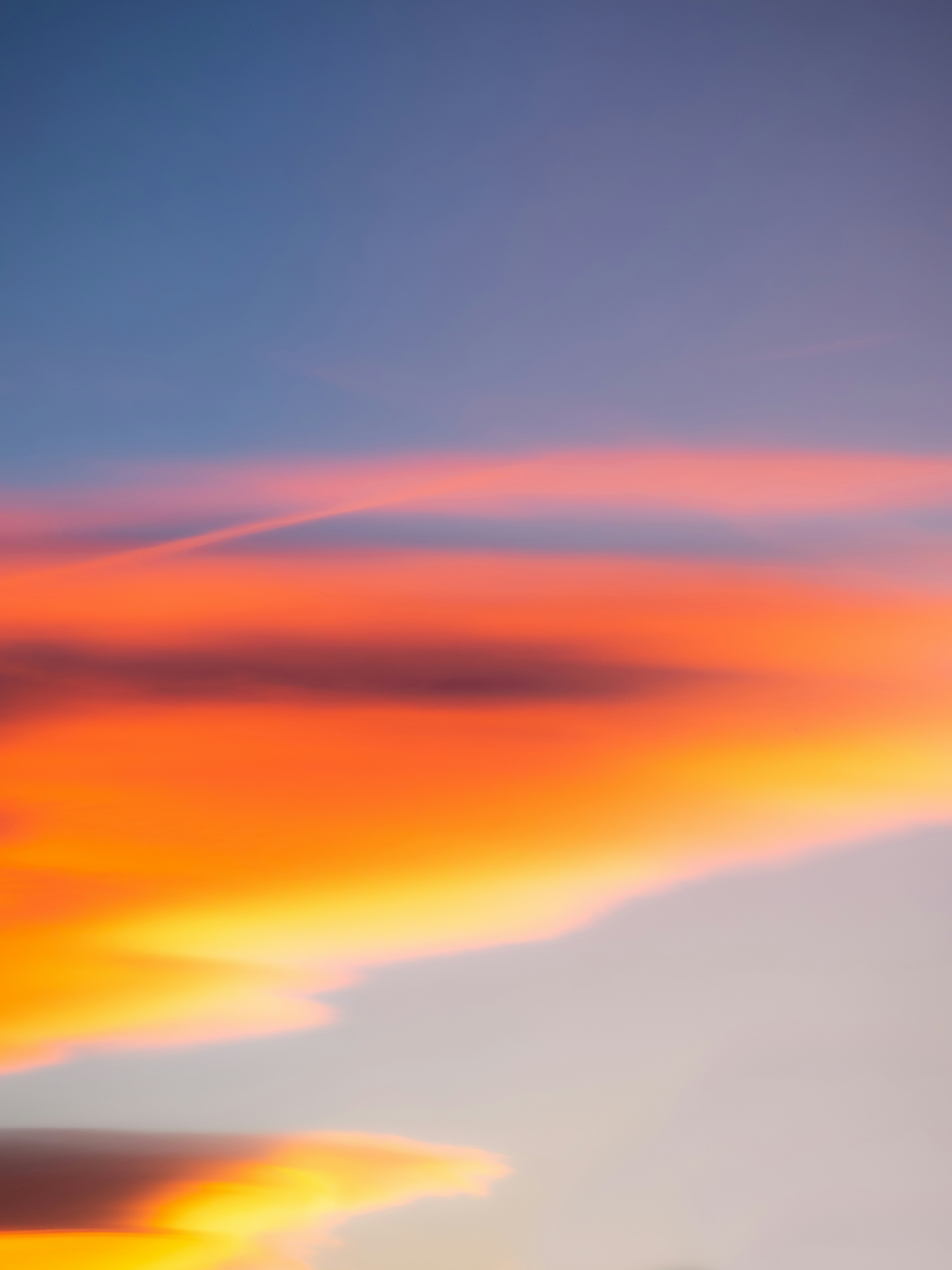 Layered Clouds at Sunset — Scenery Wallpapers