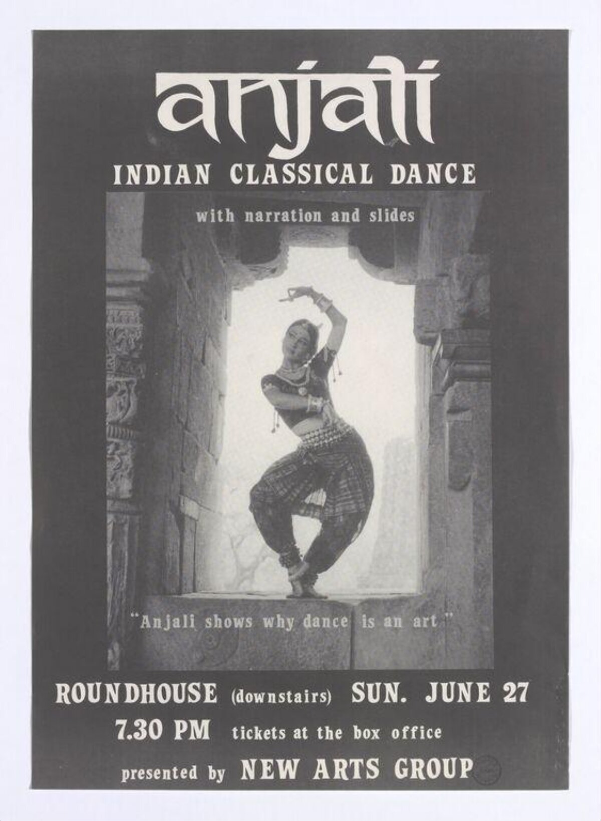 Anjali Indian Classical Dance Poster