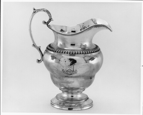 1912 Engraved Silver Pitcher