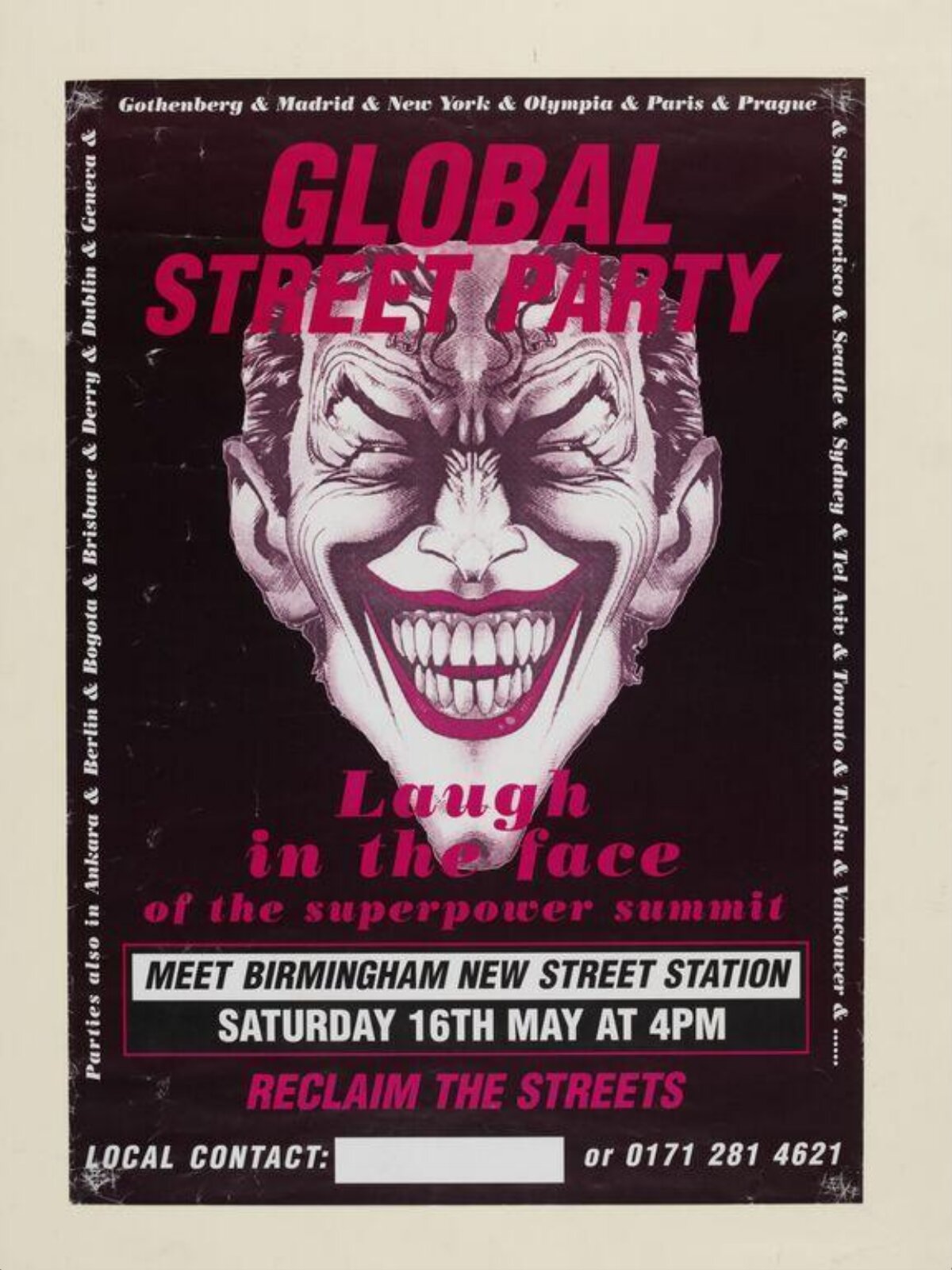 Global Street Party Event Poster