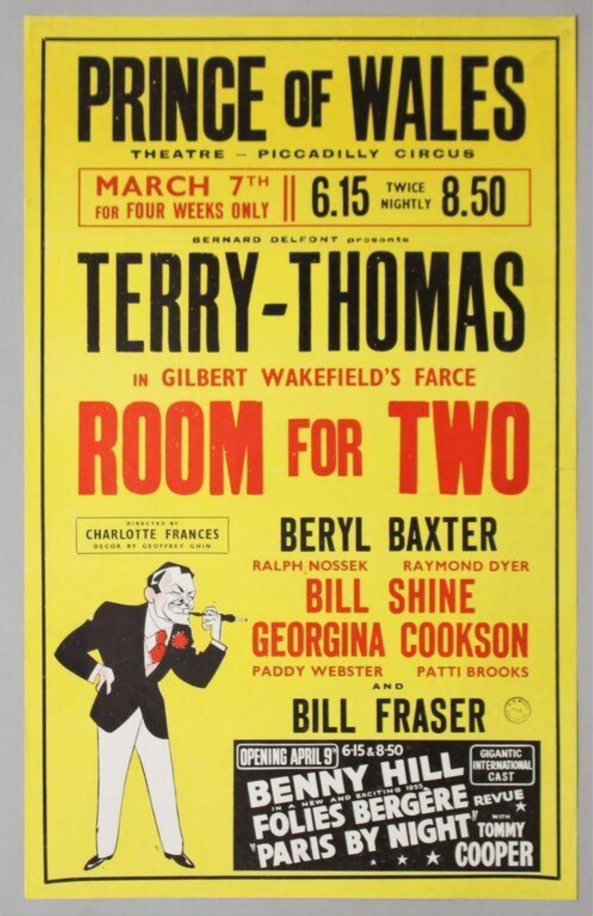 Vintage Room for Two Theatre Poster