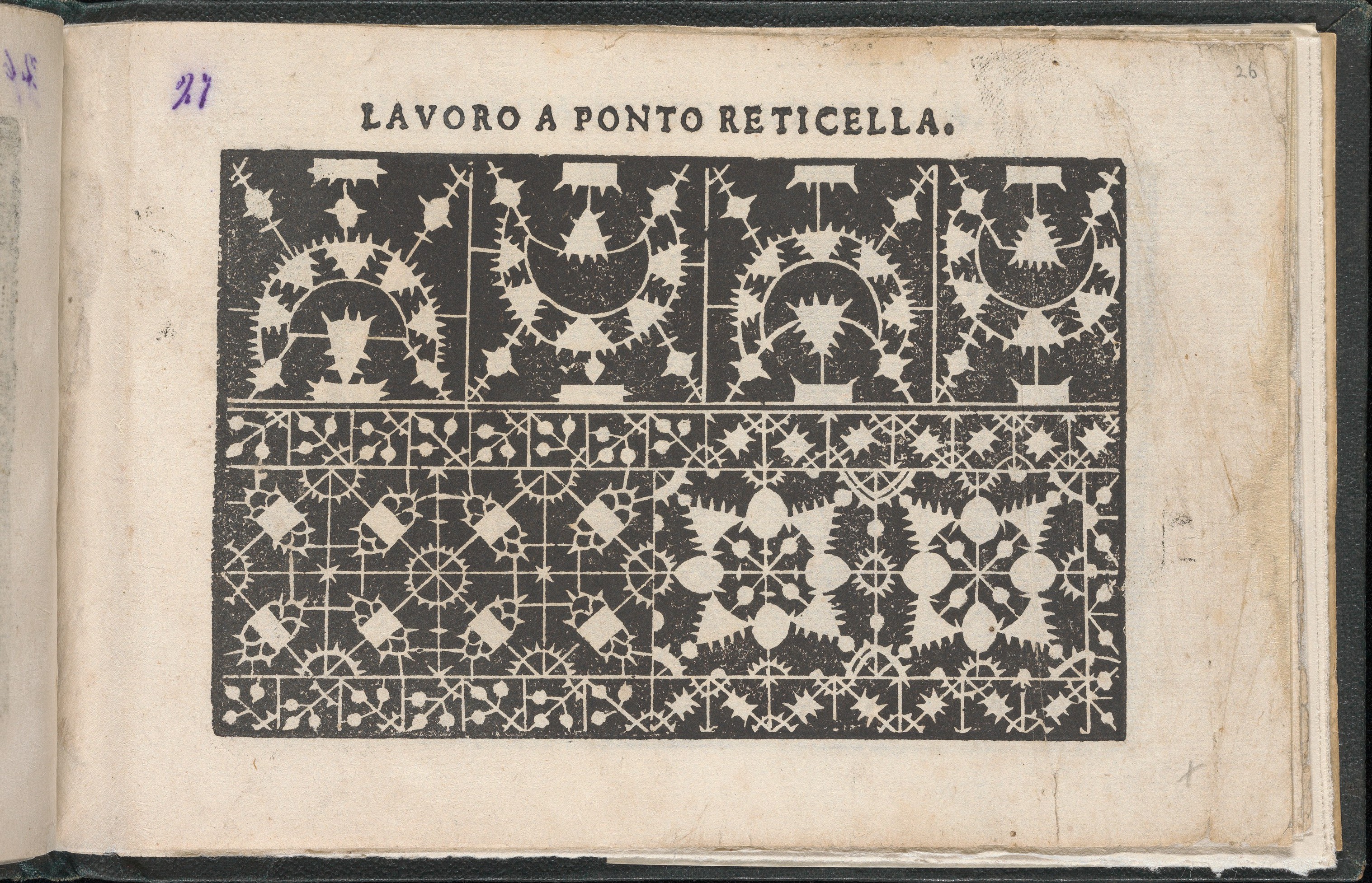 Vintage Reticella Lace Pattern