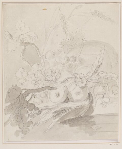 Still Life Sketch of Fruits