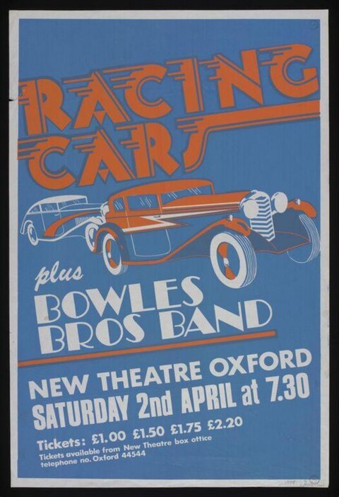 Vintage Racing Car Concert Poster