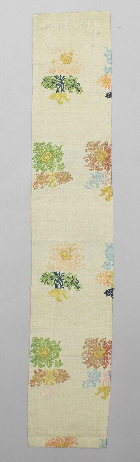 Antique Floral Patterned Silk