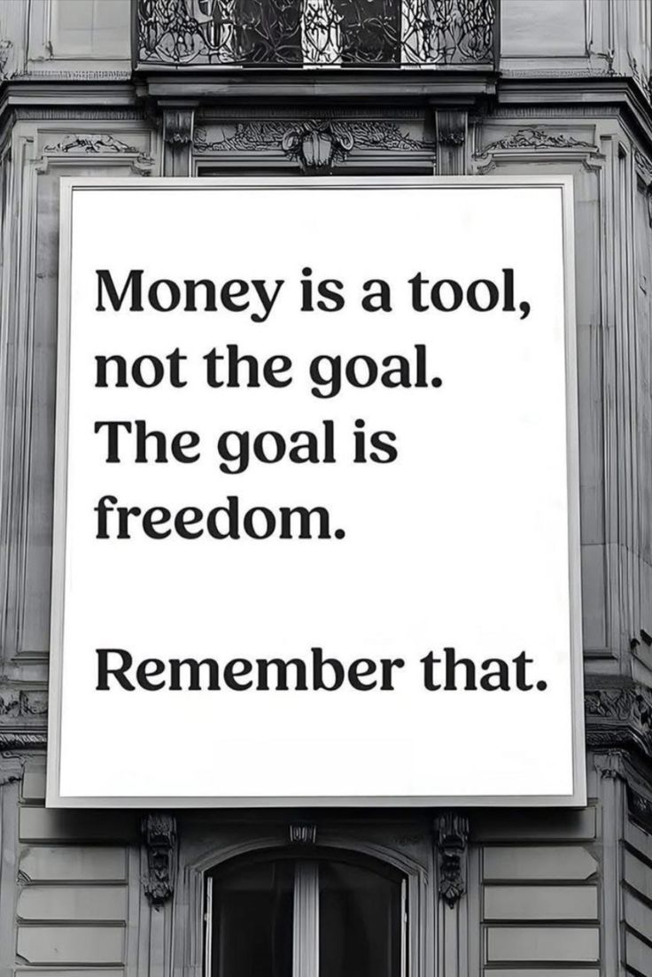 Motivational Quote On Money And Freedom