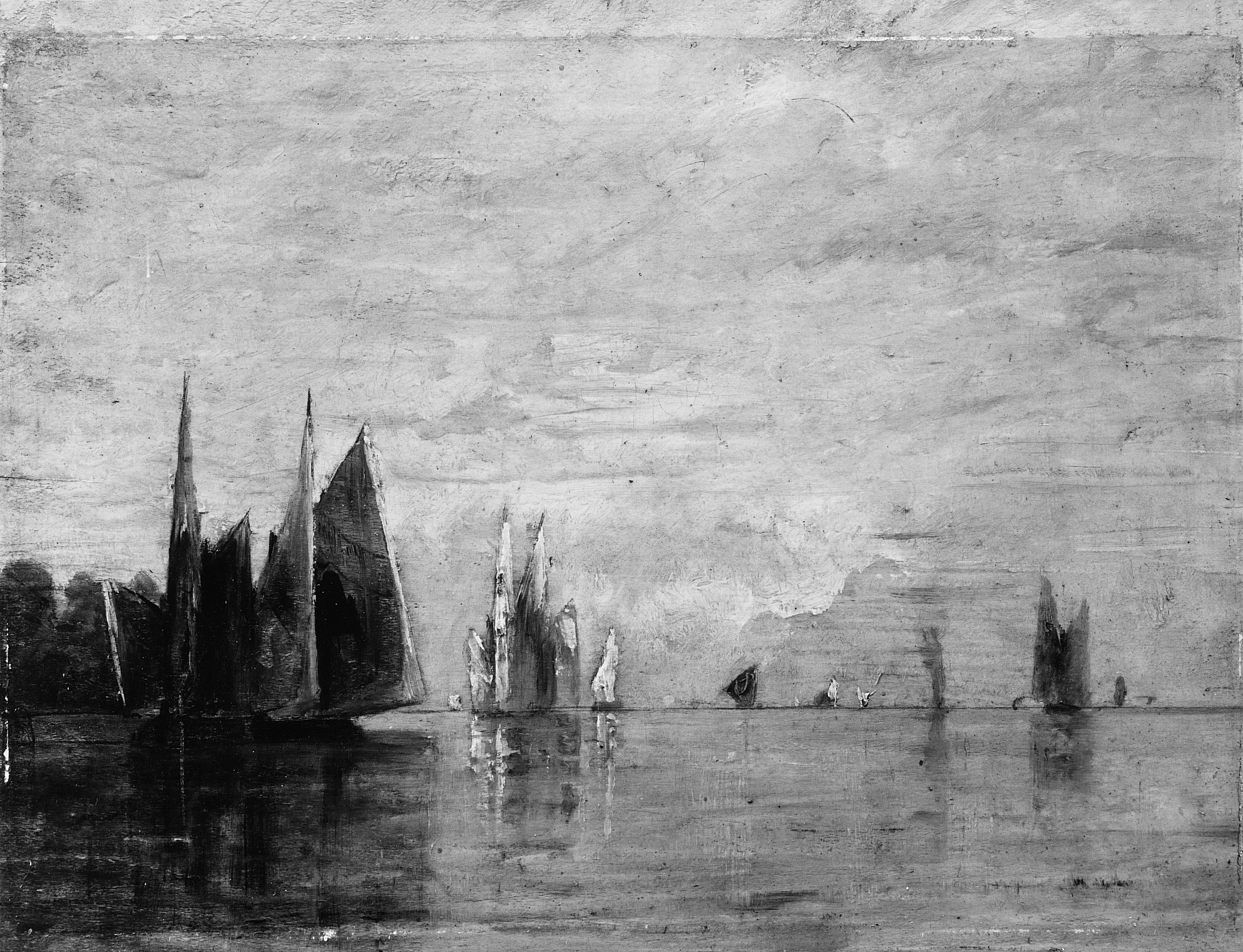 Sailing Boats on Calm Water