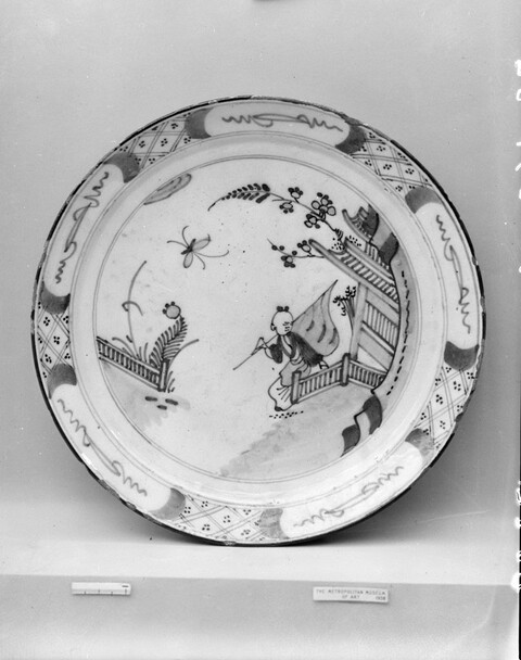 Decorated Antique Porcelain Plate