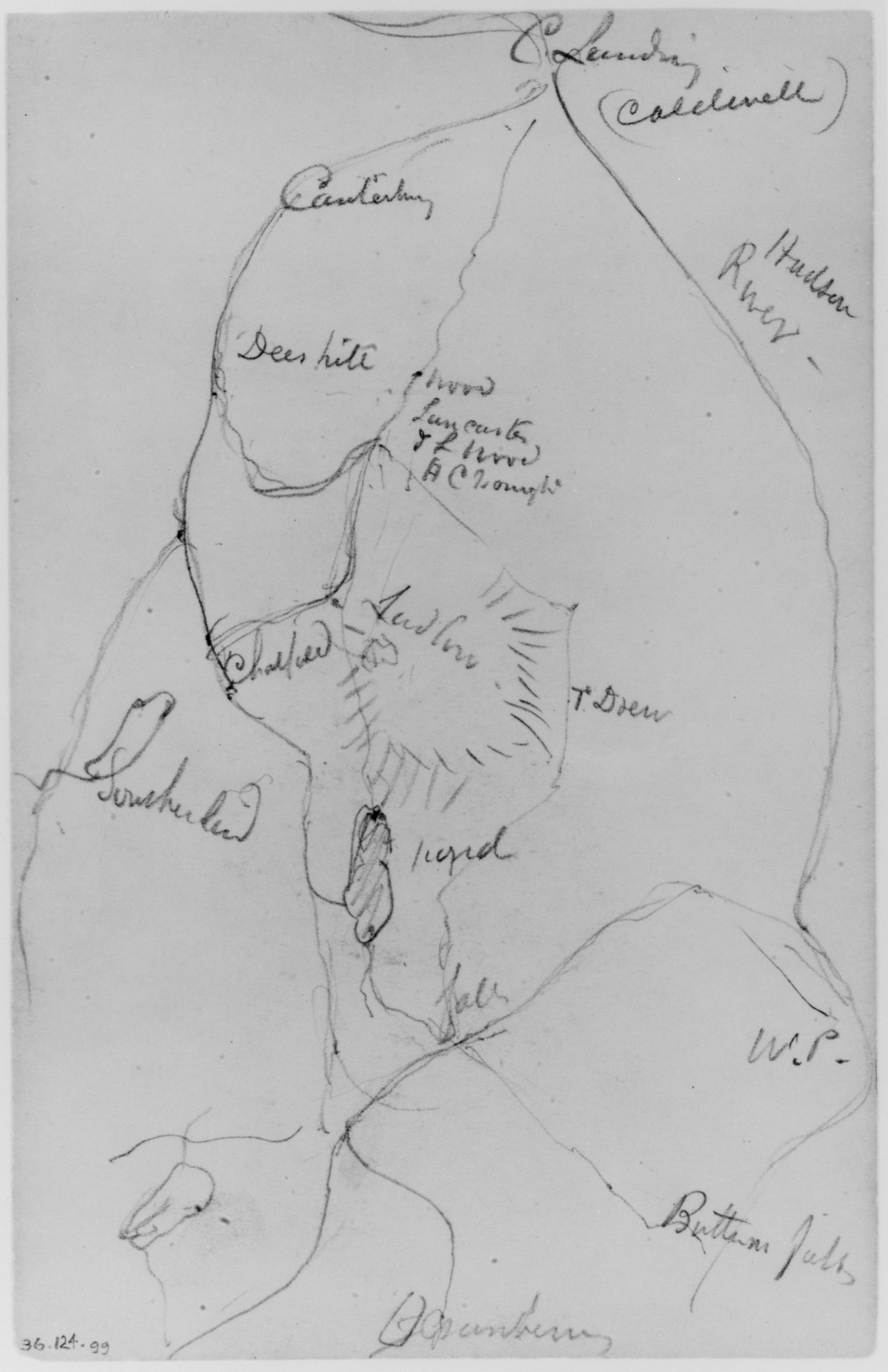 Hand-drawn Hudson Region Sketch Map