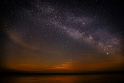 Starry Night Sky with Milky Way