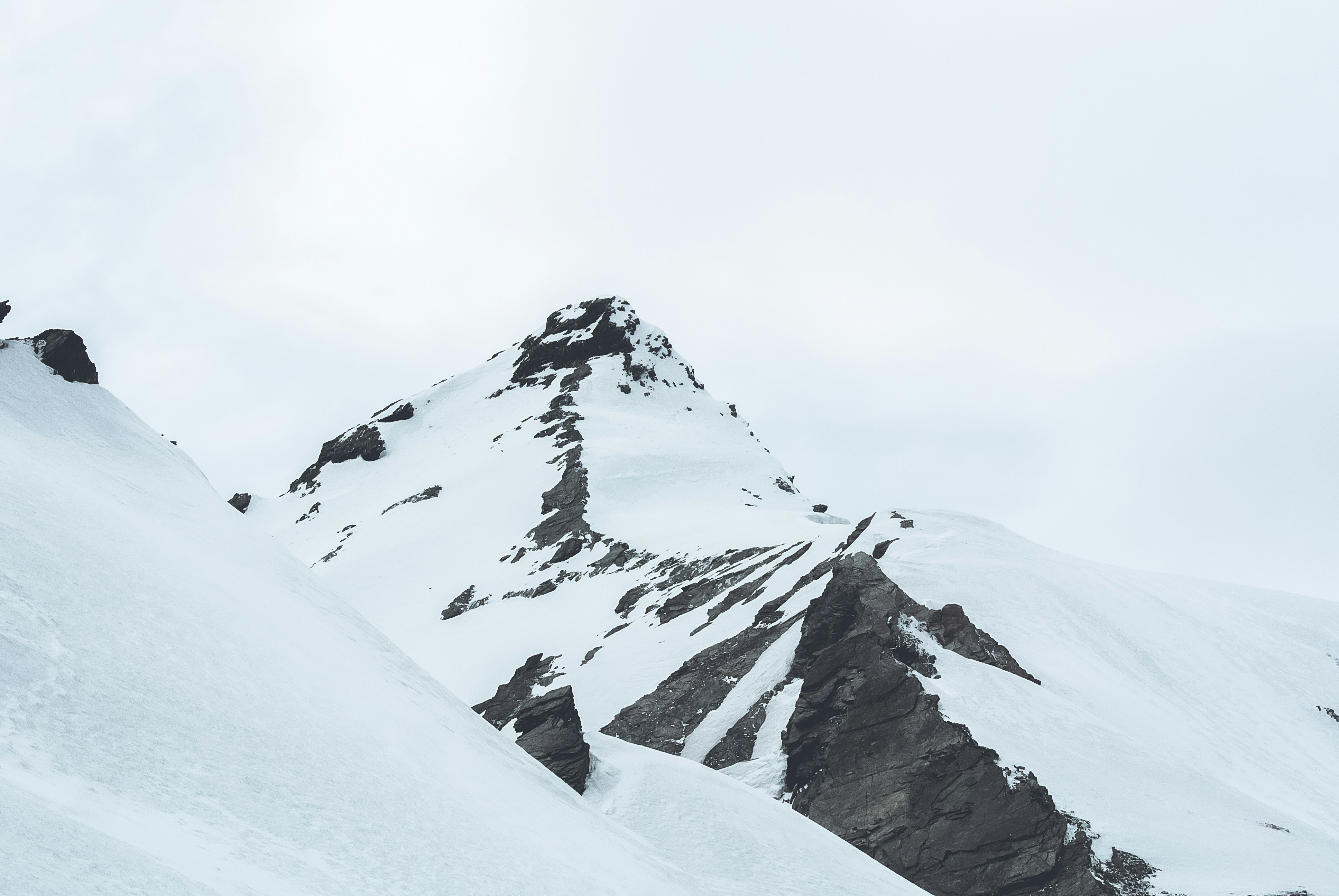 Snow-Covered Mountain Peak