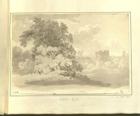 Clepston Castle Landscape Sketch