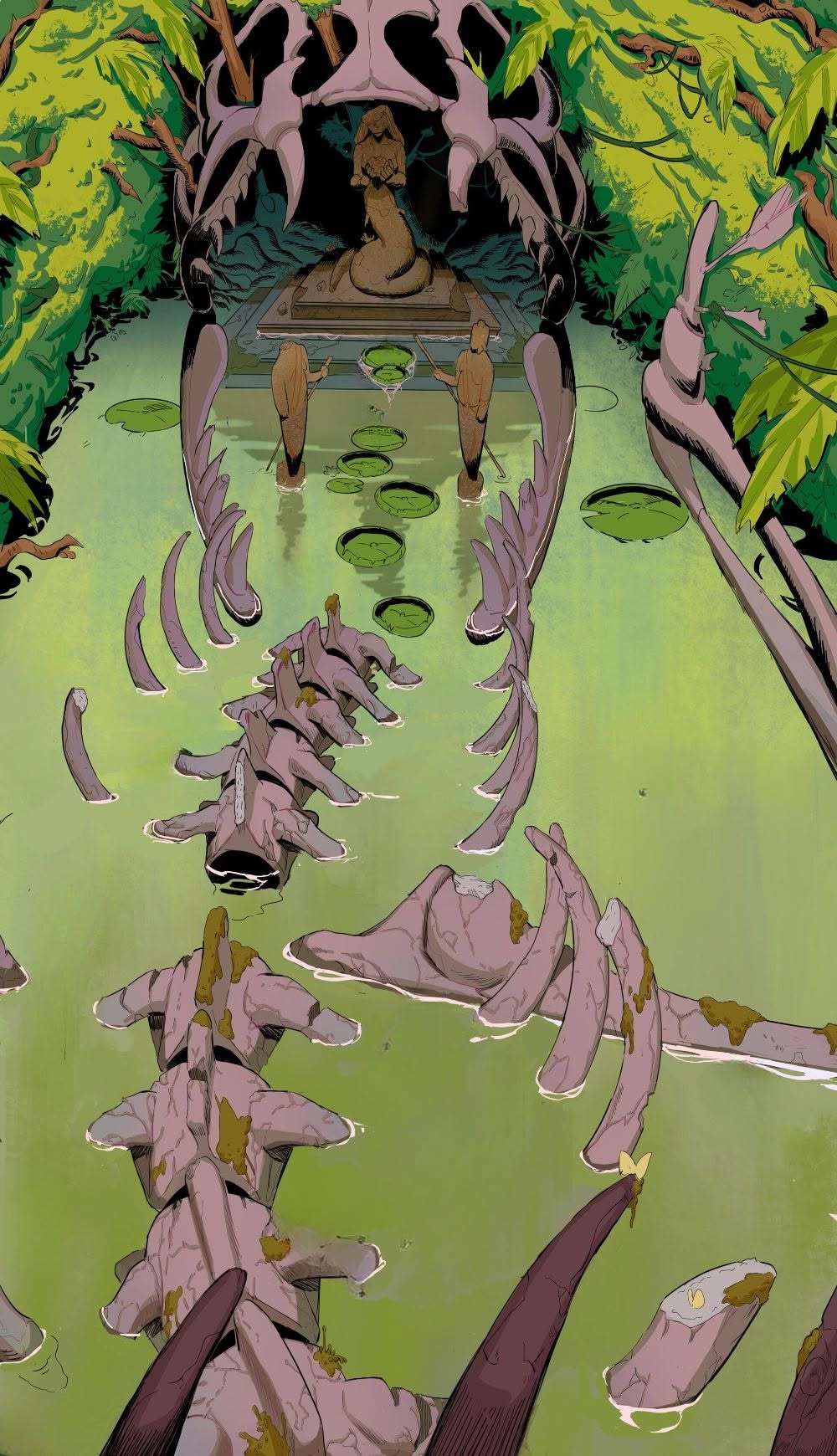 Giant Skeleton Entrance at Swamp Shrine