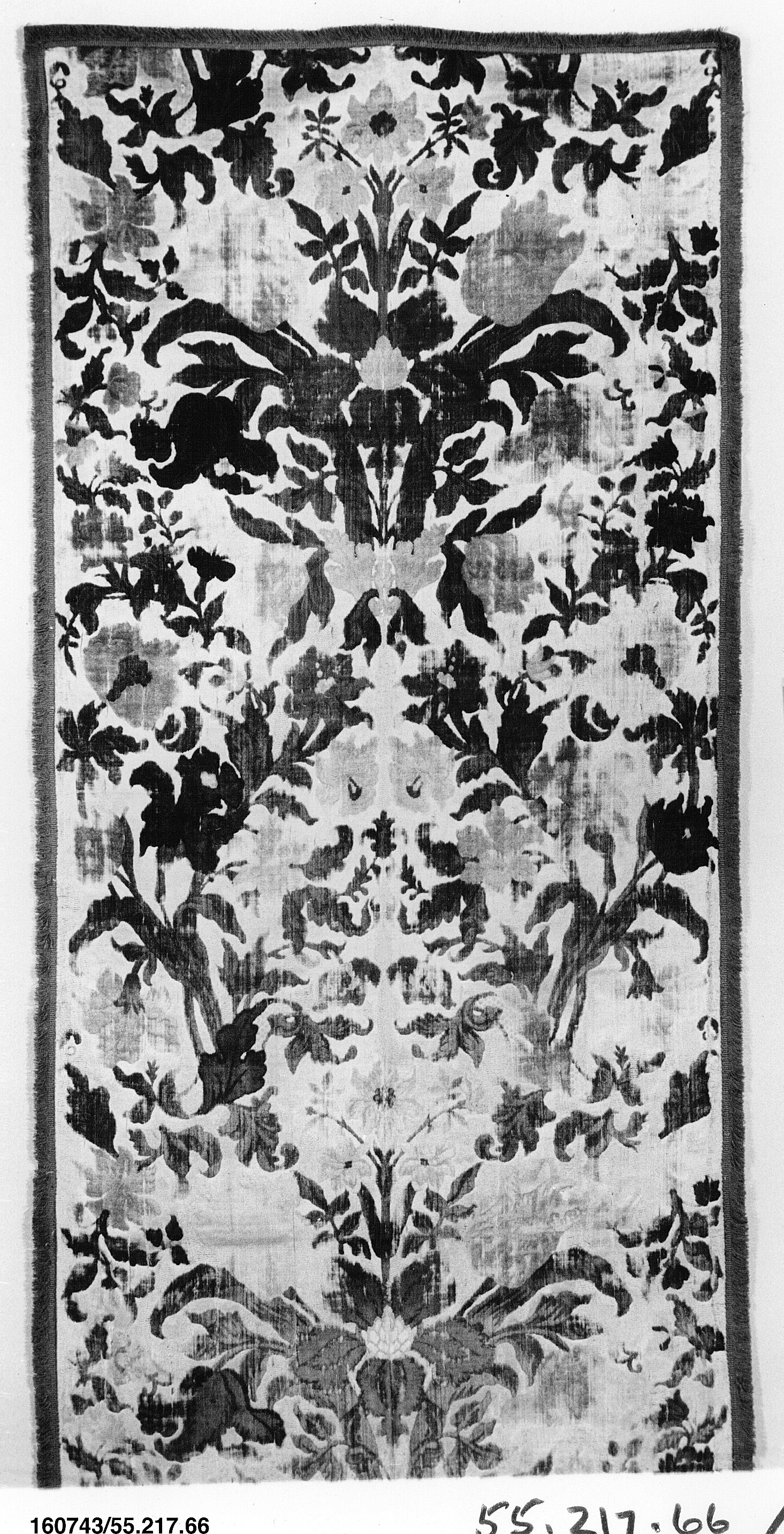 Antique Floral Patterned Textile