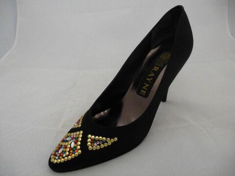 Black Studded Rayne High Heel Pump