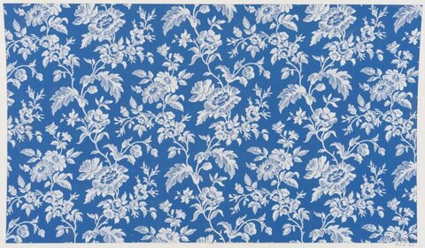 Blue White Floral Pattern