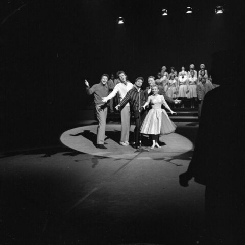 Vintage Stage Singing Performance