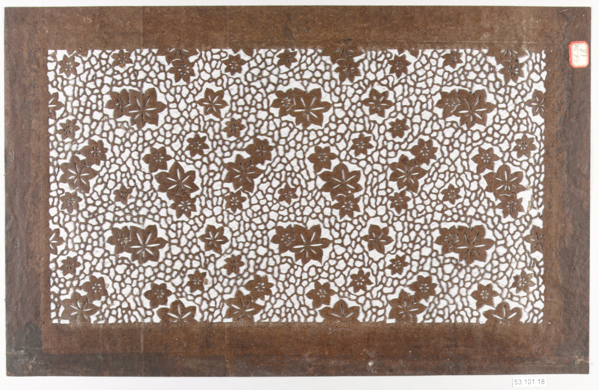 Antique Maple Leaf Cut Paper Stencil
