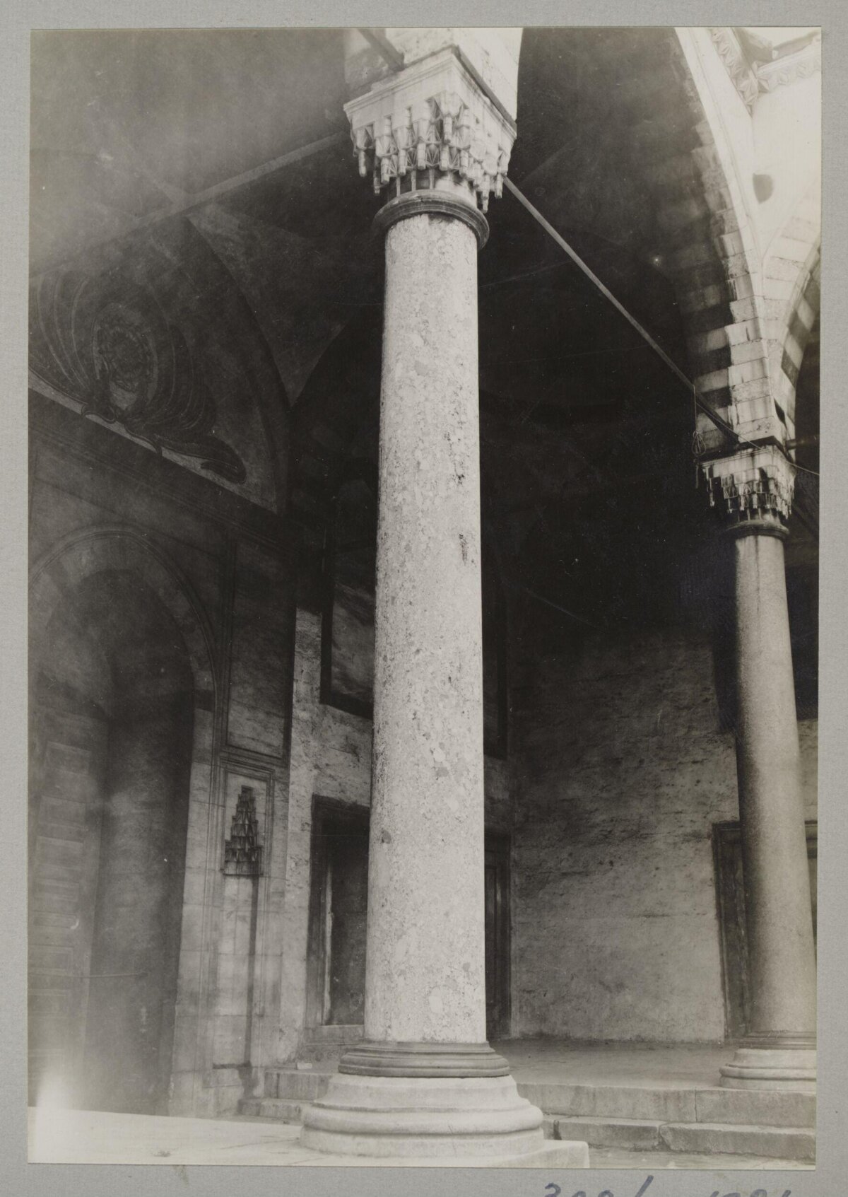 Historical Columned Building Porch