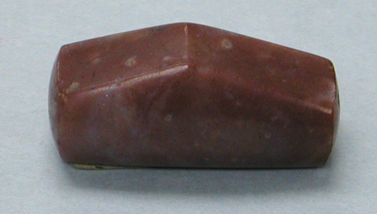 Polished Red Gemstone Bead