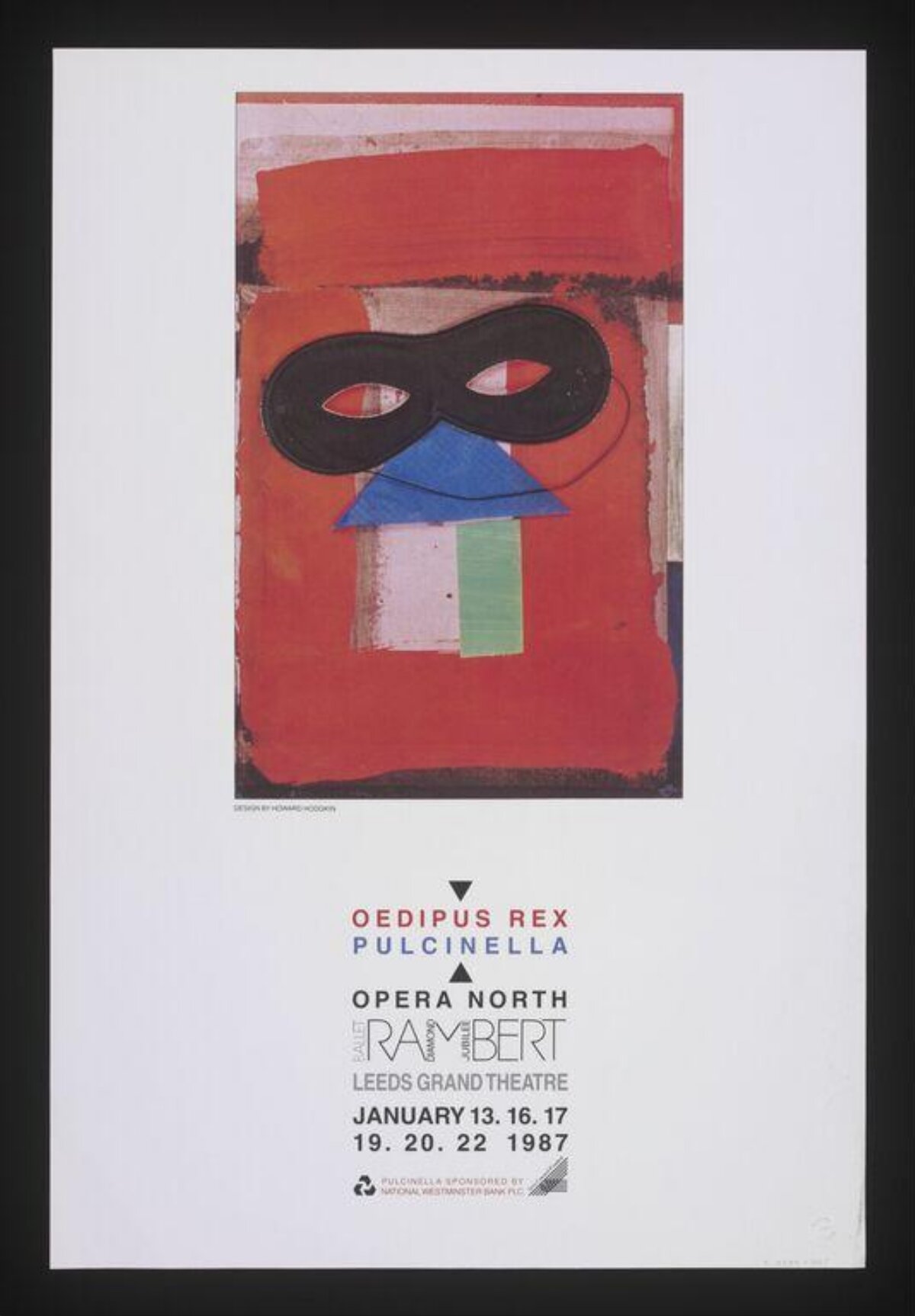 1987 Leeds Opera Ballet Performance Poster