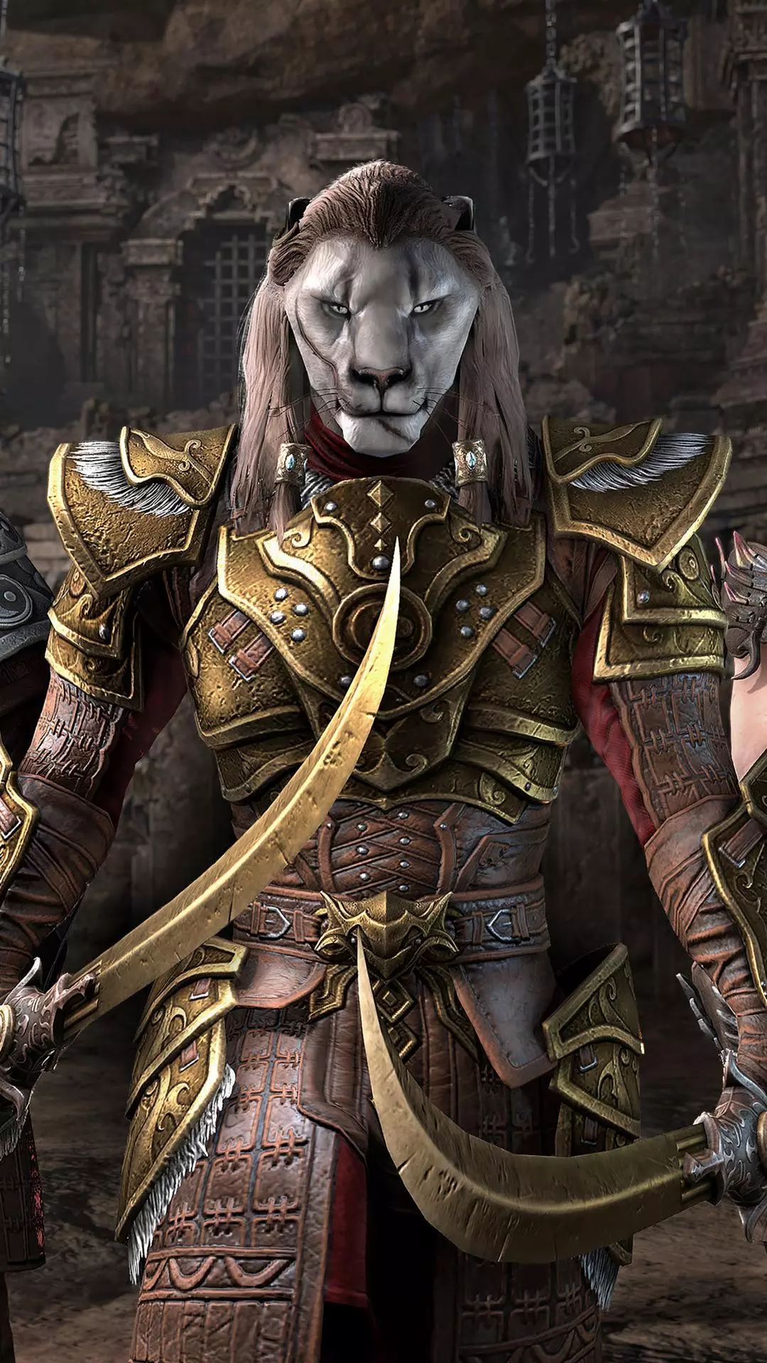 Anthropomorphic Lion Warrior in Armor