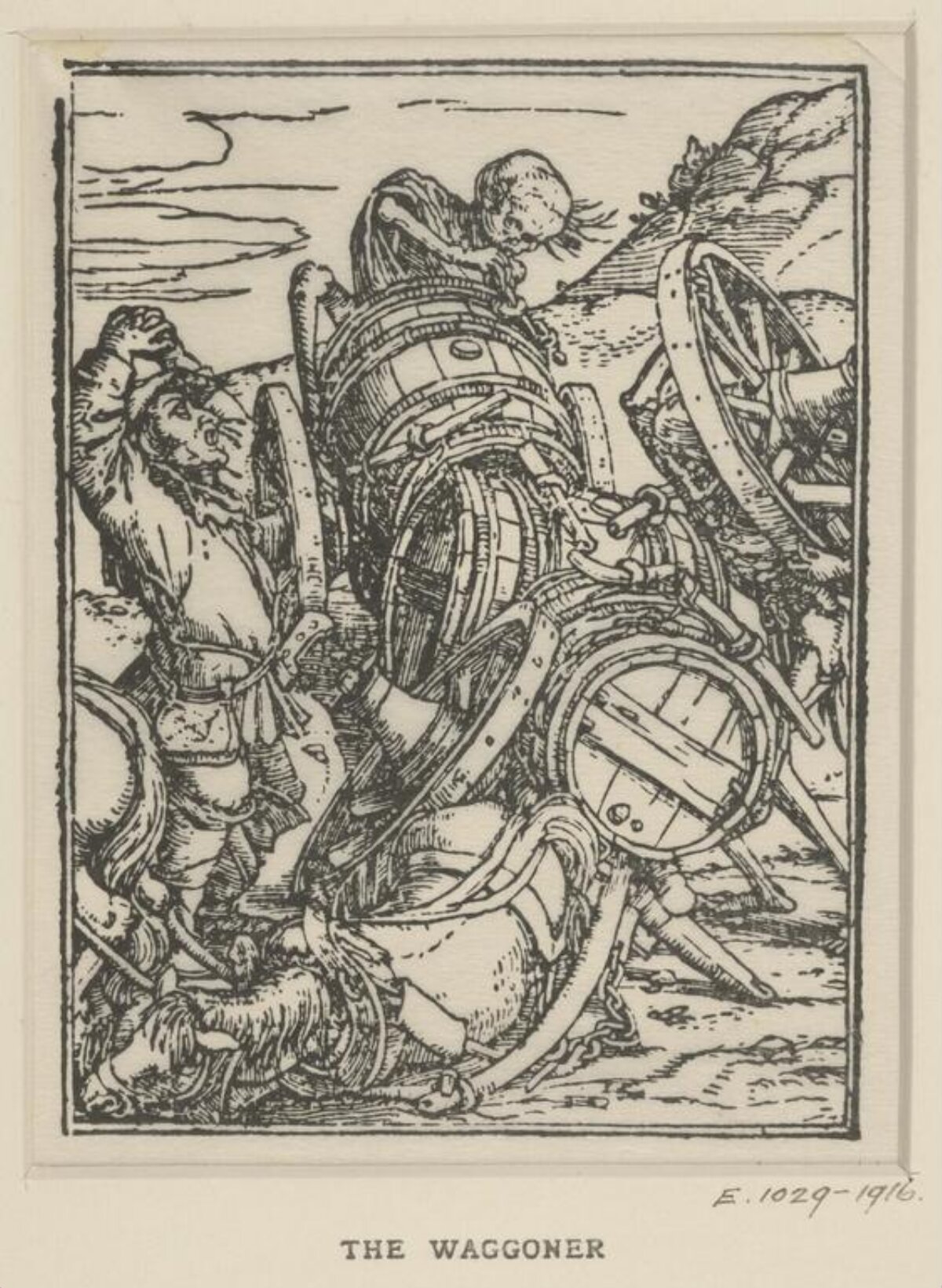 The Waggoner Woodcut Illustration