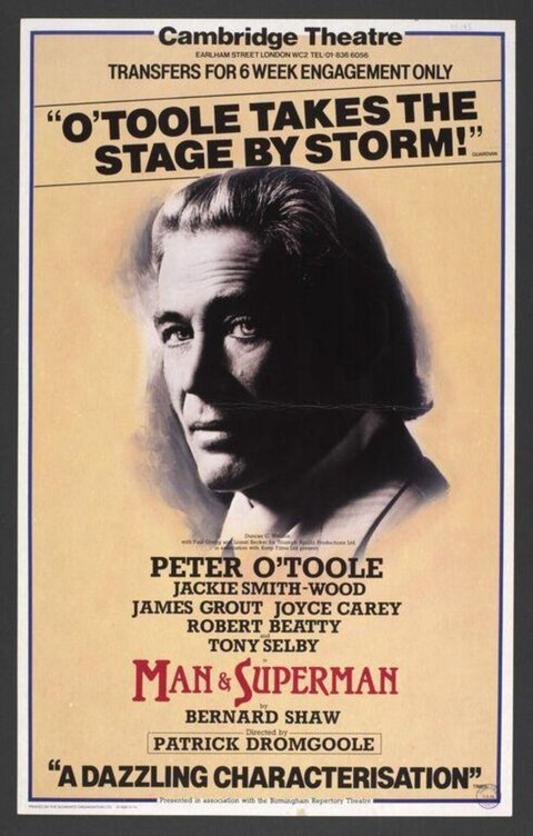 Man and Superman Theatre Poster