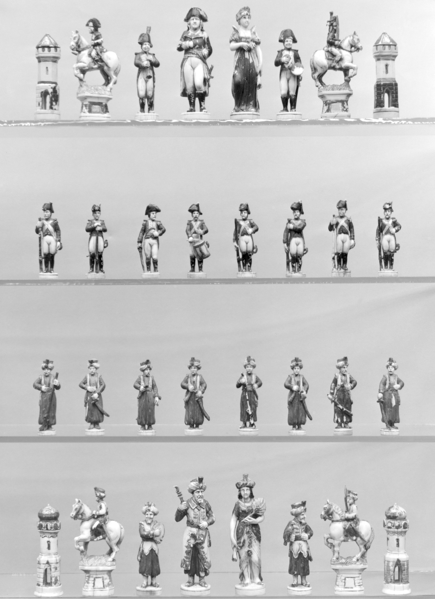Historical Themed Antique Chess Set
