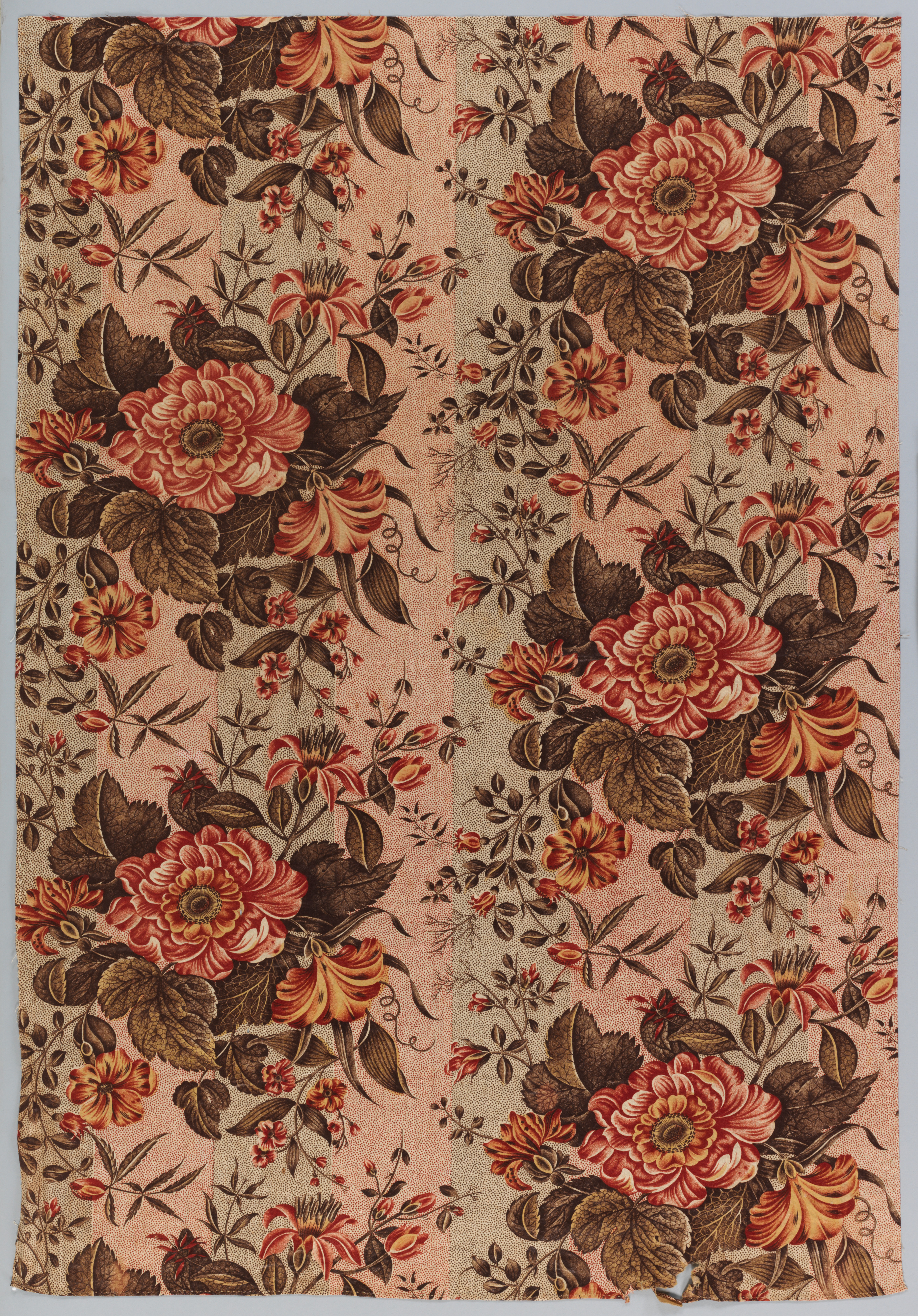 Vintage Floral Printed Fabric — Texture Backgrounds