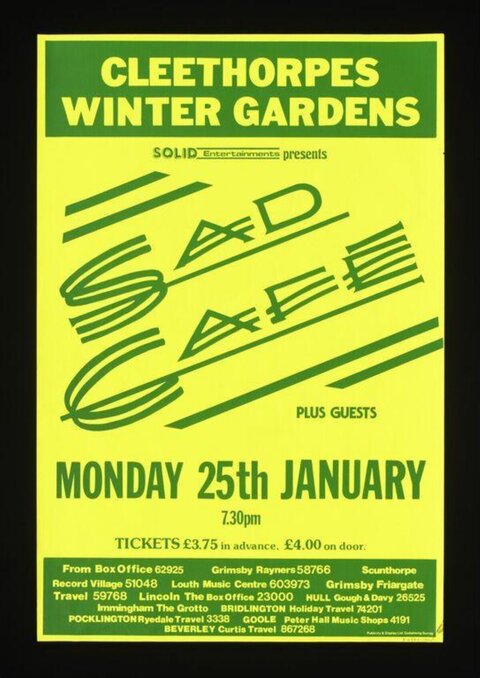 Sad Cafe Cleethorpes Concert Poster