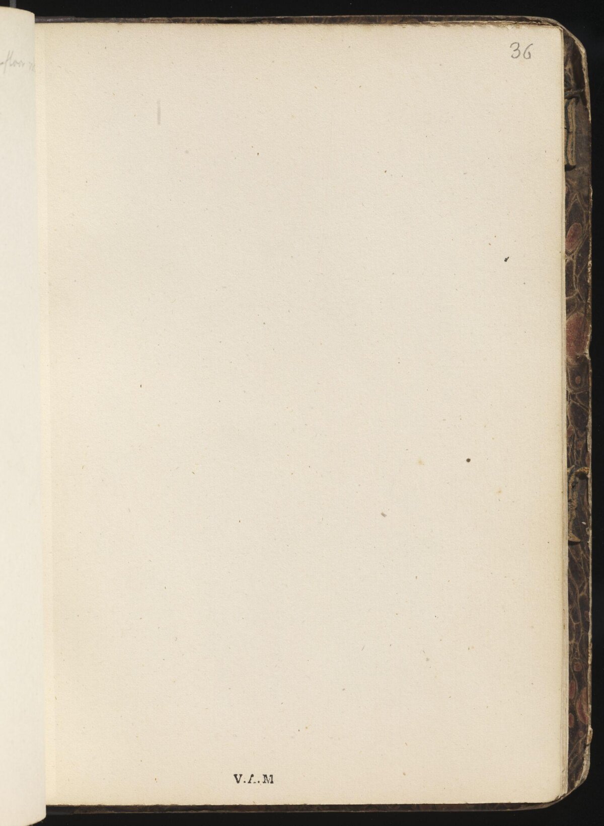 Blank Page 36 of Vintage Notebook
