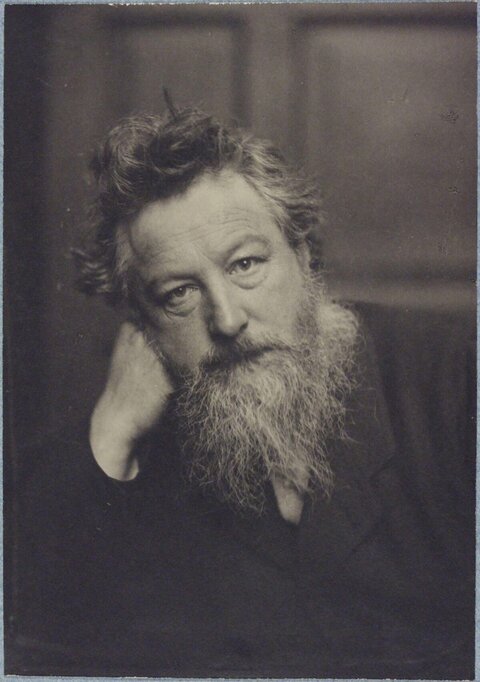 Vintage Portrait of Bearded Older Man