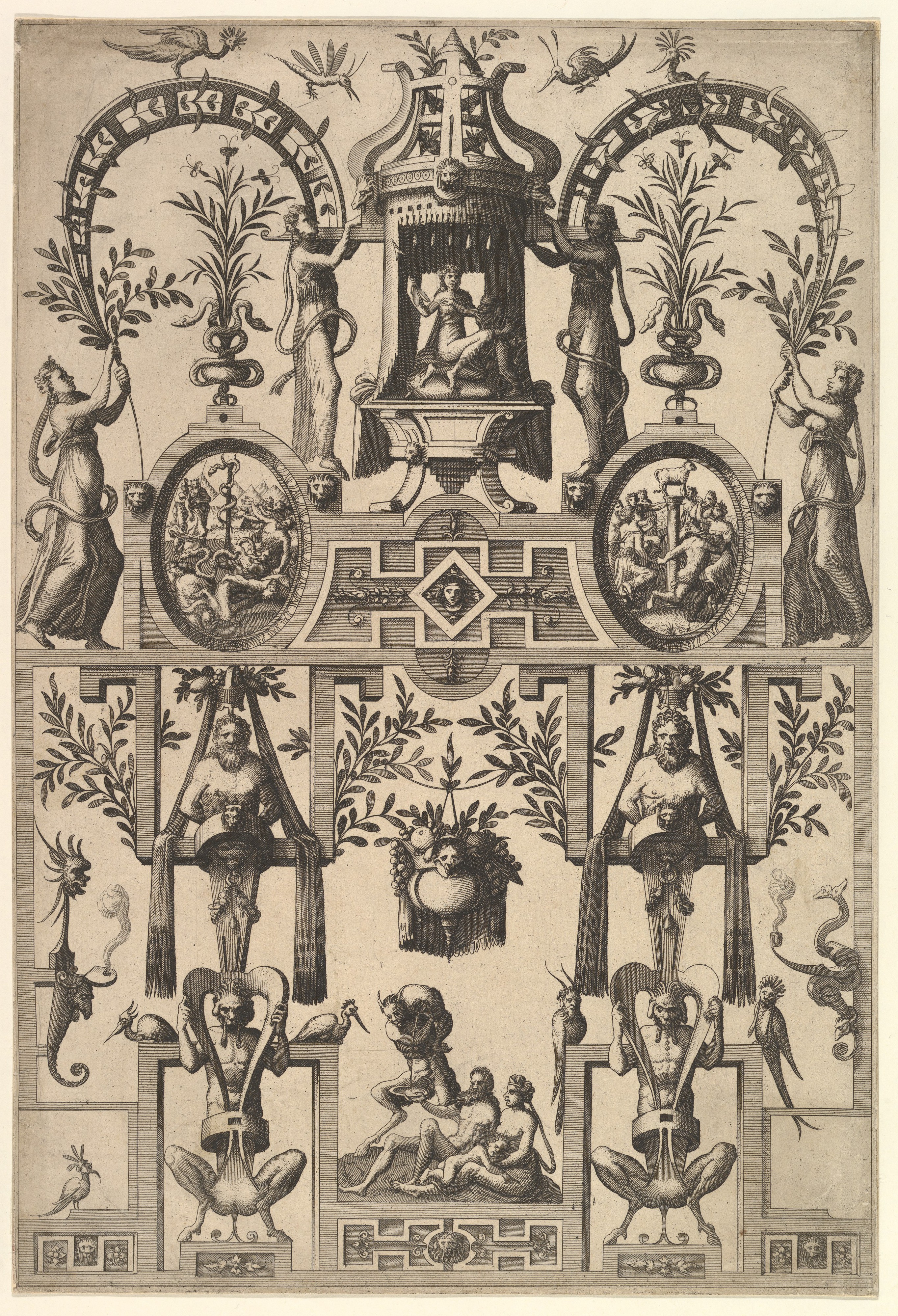 Renaissance Ornamental Figural Engraving