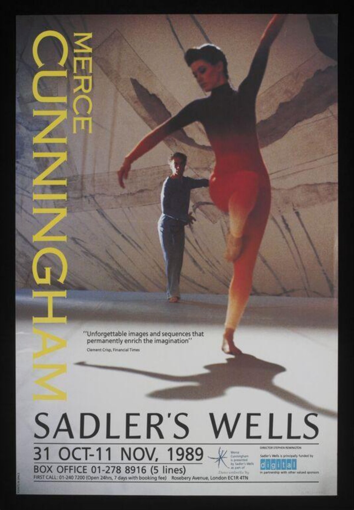 1989 Merce Cunningham Dance Poster