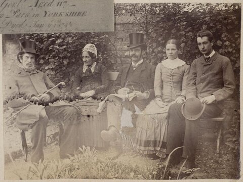 Victorian Outdoor Group Portrait