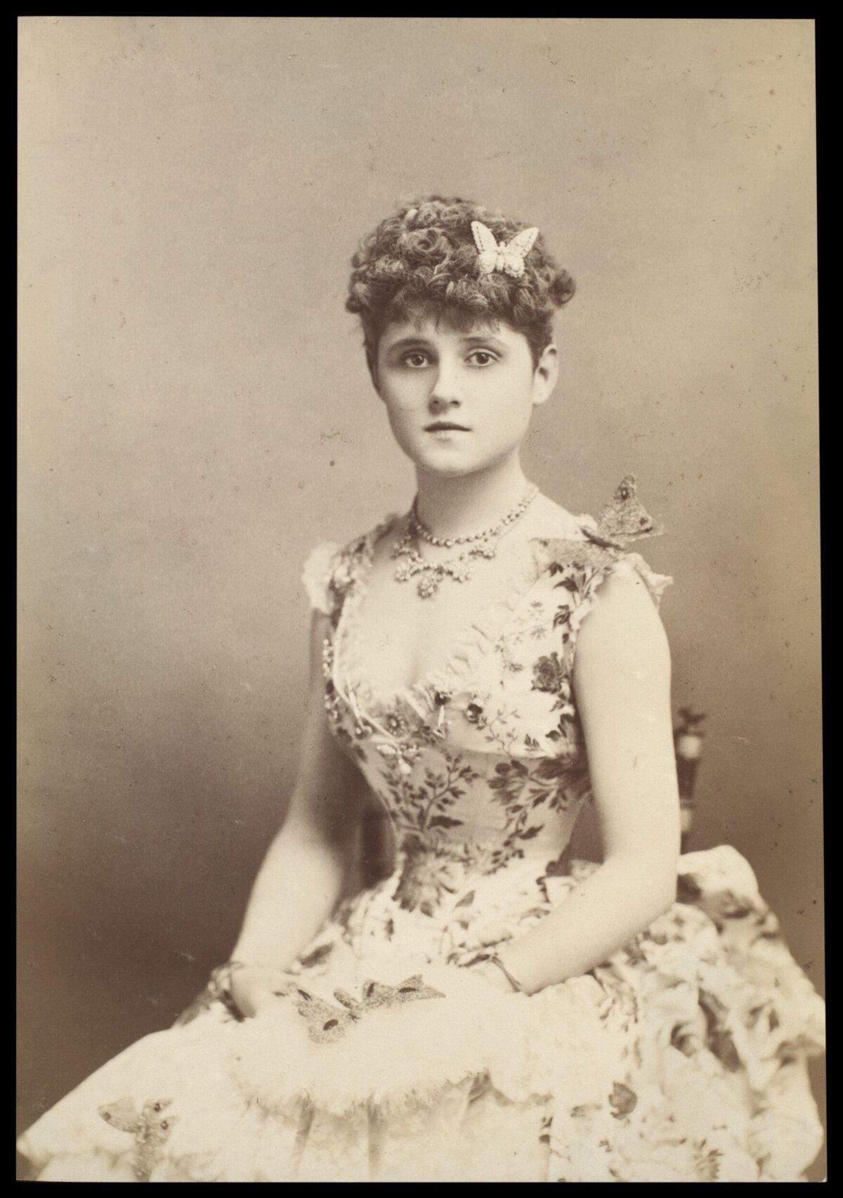 Sepia Portrait of Victorian Woman