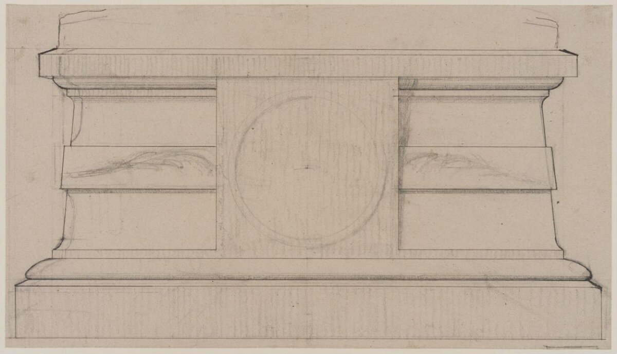 Architectural Plinth Pencil Sketch