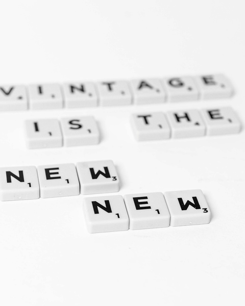 Vintage Is The New New Letter Tiles